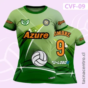 Camiseta de Voleibol verde con Pelota