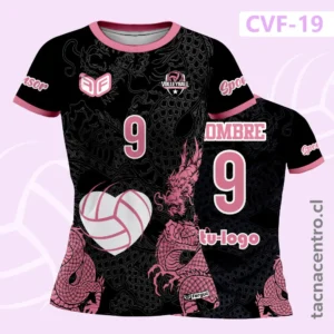 Camiseta de Voleibol Dragón y Pelota corazón