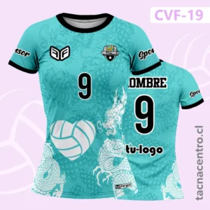 Camiseta de Voleibol Dragón y Pelota corazón