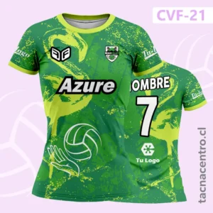Camiseta de Voleibol Manchas de Pintura verde