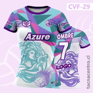 Camisetas de Voleibol Personalizadas 24 Camiseta de Voley Medusa Patrón Triángulos Tricolor