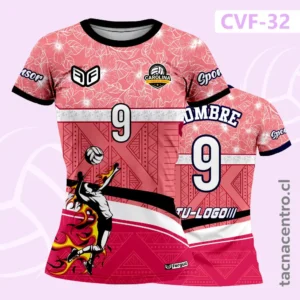 Modelos de Camisetas de Voleibol 98 Camiseta de Voley Matadora en Llamas Patrón Tribal rosado