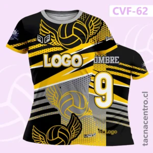 Uniformes de Voleibol amarillo y plomo y blanco con franjas