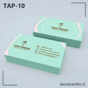 Tarjetas de Presentación Podología