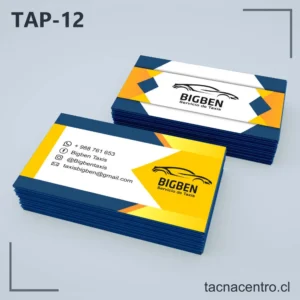Tarjetas de Presentación Taxi