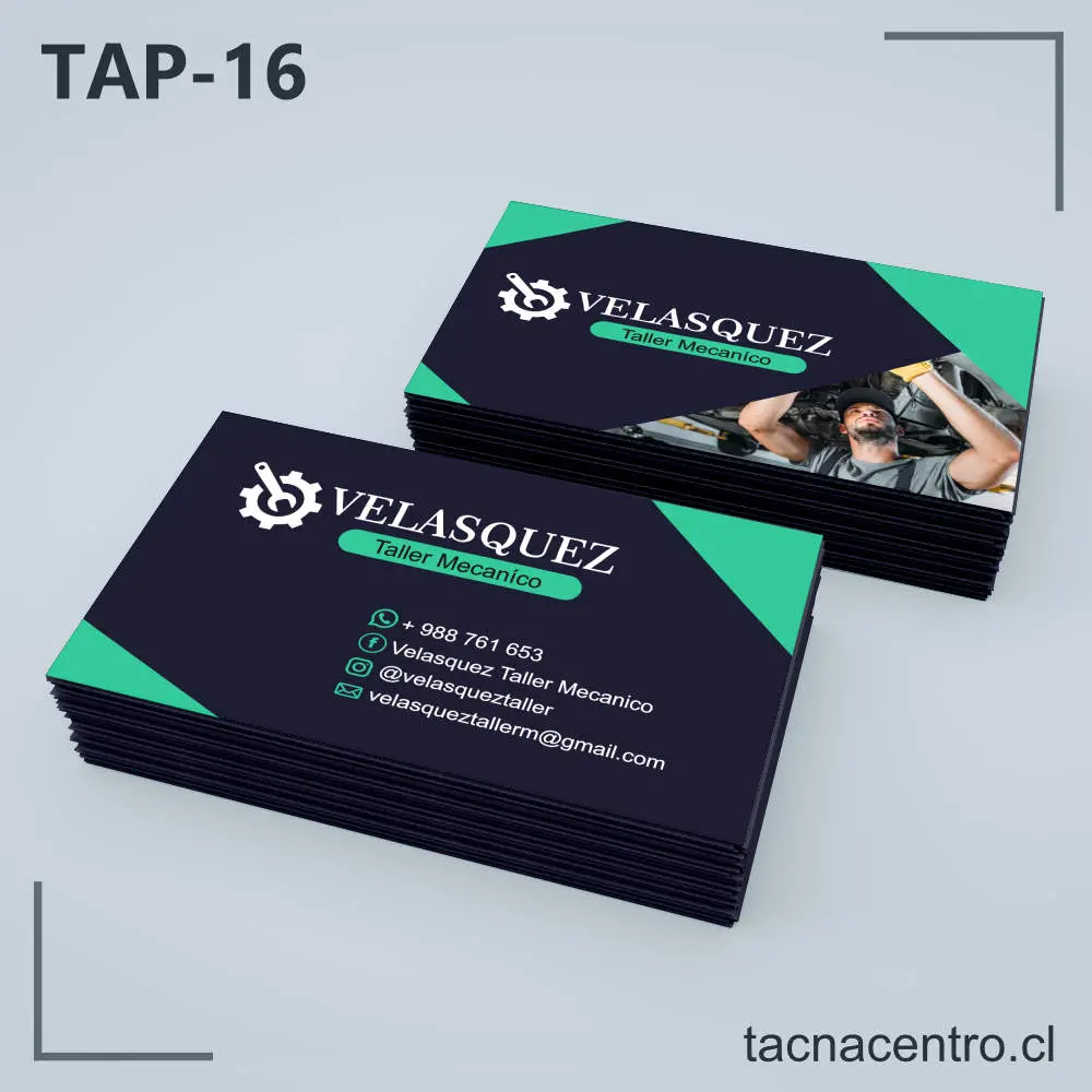 Tarjetas de Presentación Mecánico