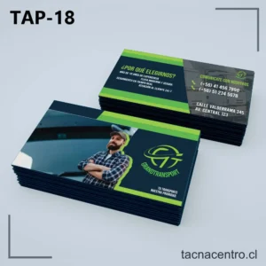 Tarjetas de Presentación Transporte