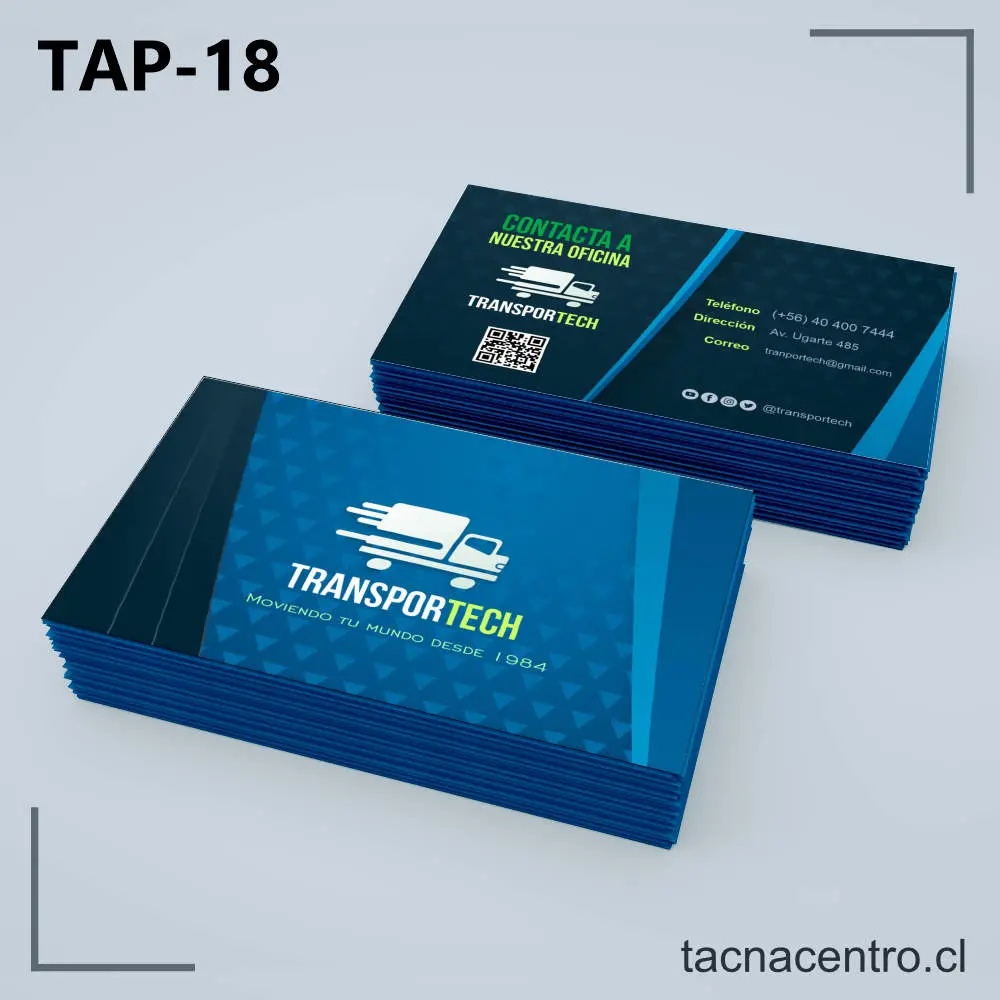 Tarjetas de Presentación Transporte