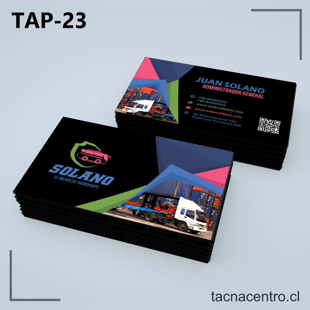 Tarjetas de Presentación Fletes