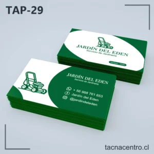 Tarjetas de Presentación Jardinería