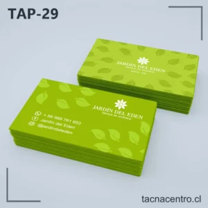 Tarjetas de Presentación Jardinería