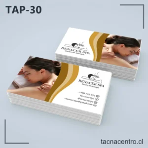 Tarjetas de Presentación Masajes