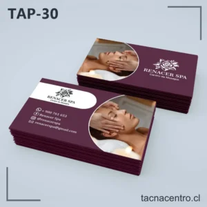 Tarjetas de Presentación Masajes