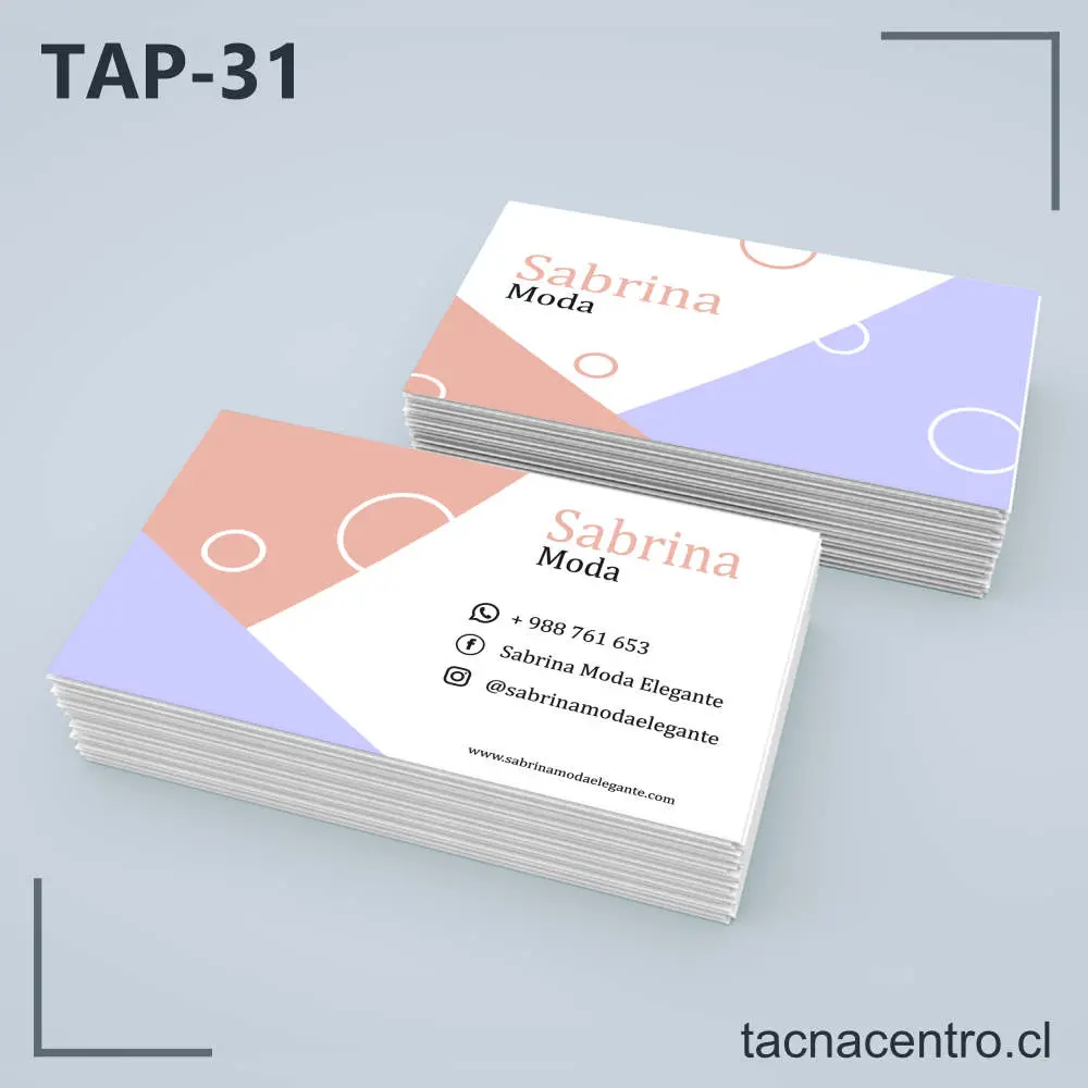 Tarjetas de Presentación Minimalistas