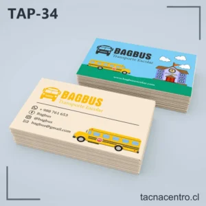Tarjetas de Presentación Transporte Escolar