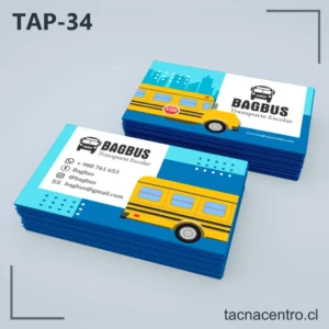 Tarjetas de Presentación Transporte Escolar