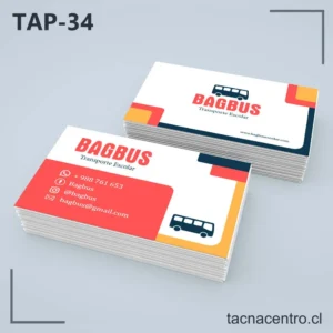 Tarjetas de Presentación Transporte Escolar