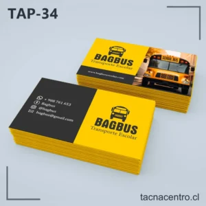 Tarjetas de Presentación Transporte Escolar