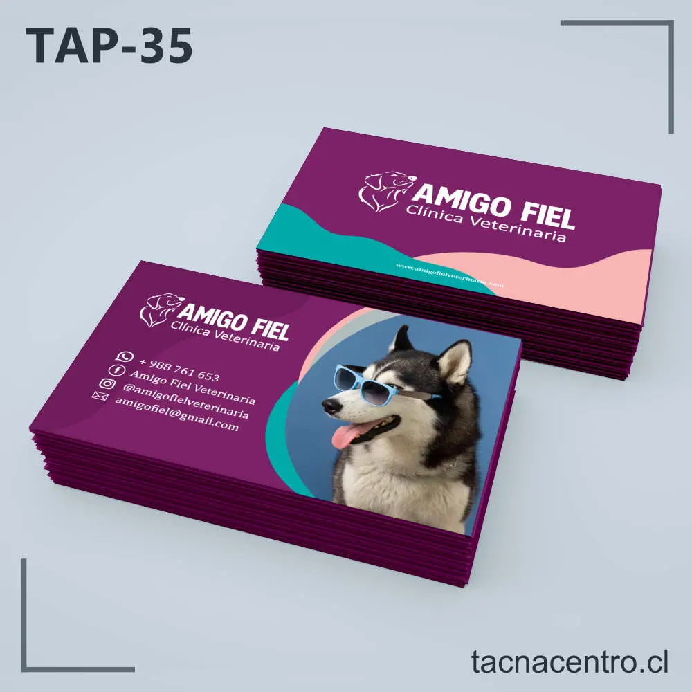 Tarjetas de Presentación Veterinaria