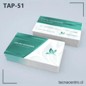 Tarjetas de Presentación Quiropráctico