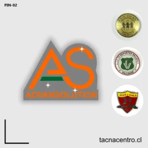 Pines Corporativos personalizados metalicos chile