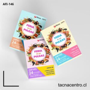 Afiches sobre la feria de las pulgas