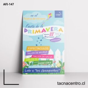 Afiches para fiesta de la primavera