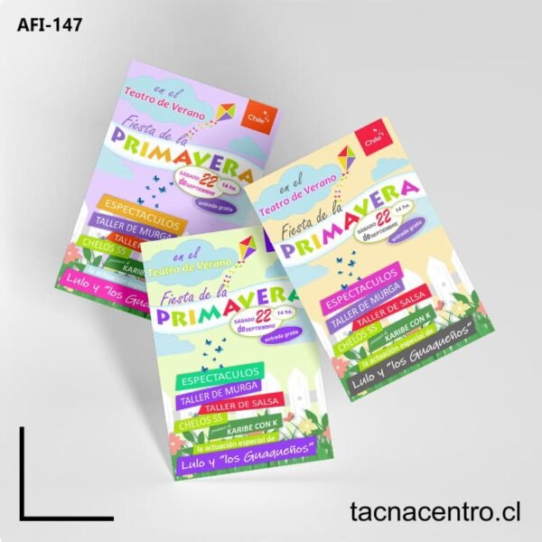 Afiches para fiesta de la primavera