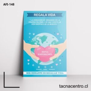 Afiches promoviendo la donacion de órganos