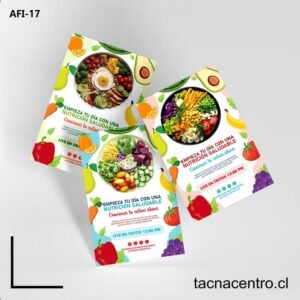 impresion de Afiches de vida saludable
