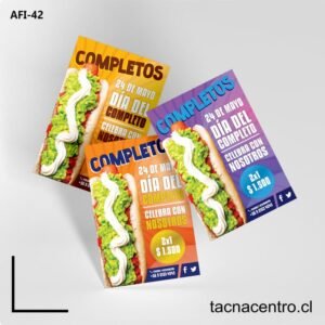 Afiches de venta de completos