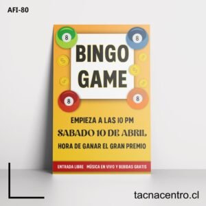 impresion de Afiches de bingo
