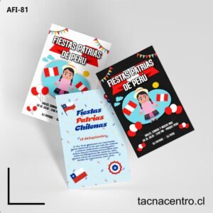 impresion de Afiches de fiestas patrias