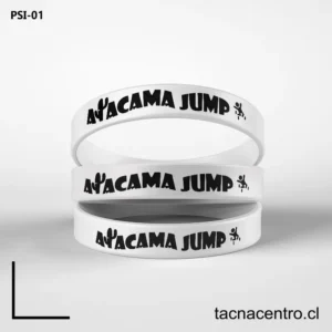 pulseras de goma blanco