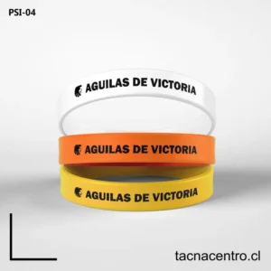 Pulseras de goma de colores CHILE