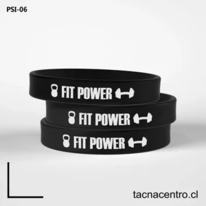 Pulseras de goma negras CHILE