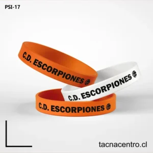 Pulseras promocionales de silicona chile