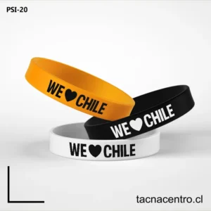 Pulseras de silicona en Chile