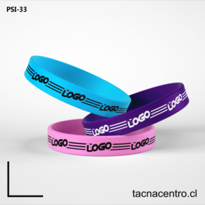 Pulseras de silicon para estampar chile