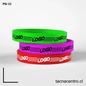 Pulseras de silicon para estampar chile
