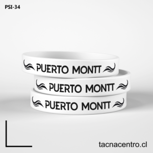 Pulseras de silicona blanca en Chile