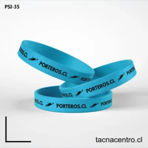 Pulseras de silicona celestes