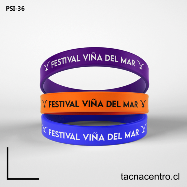 Pulseras para eventos de silicona 2 Pulseras para eventos de silicona chile