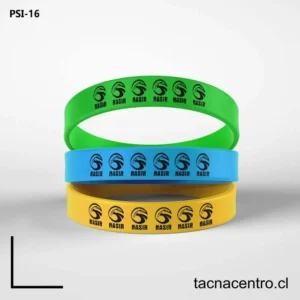 Pulseras de goma con logo CHILE