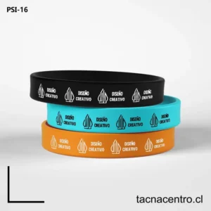Pulseras de goma con logo CHILE