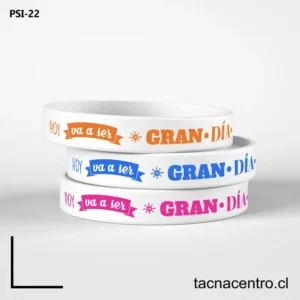 Pulseras de silicona blanca chile