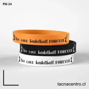 Pulseras de silicona para basketball CHILE