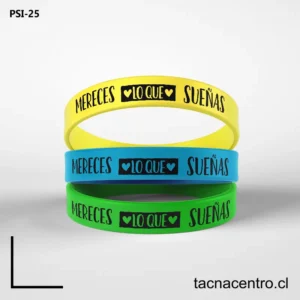 Pulseras de silicona con frases