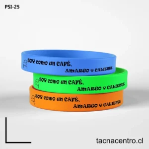 Pulseras de silicona con frases