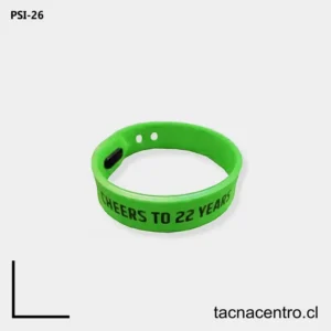 Pulseras de silicona con broche